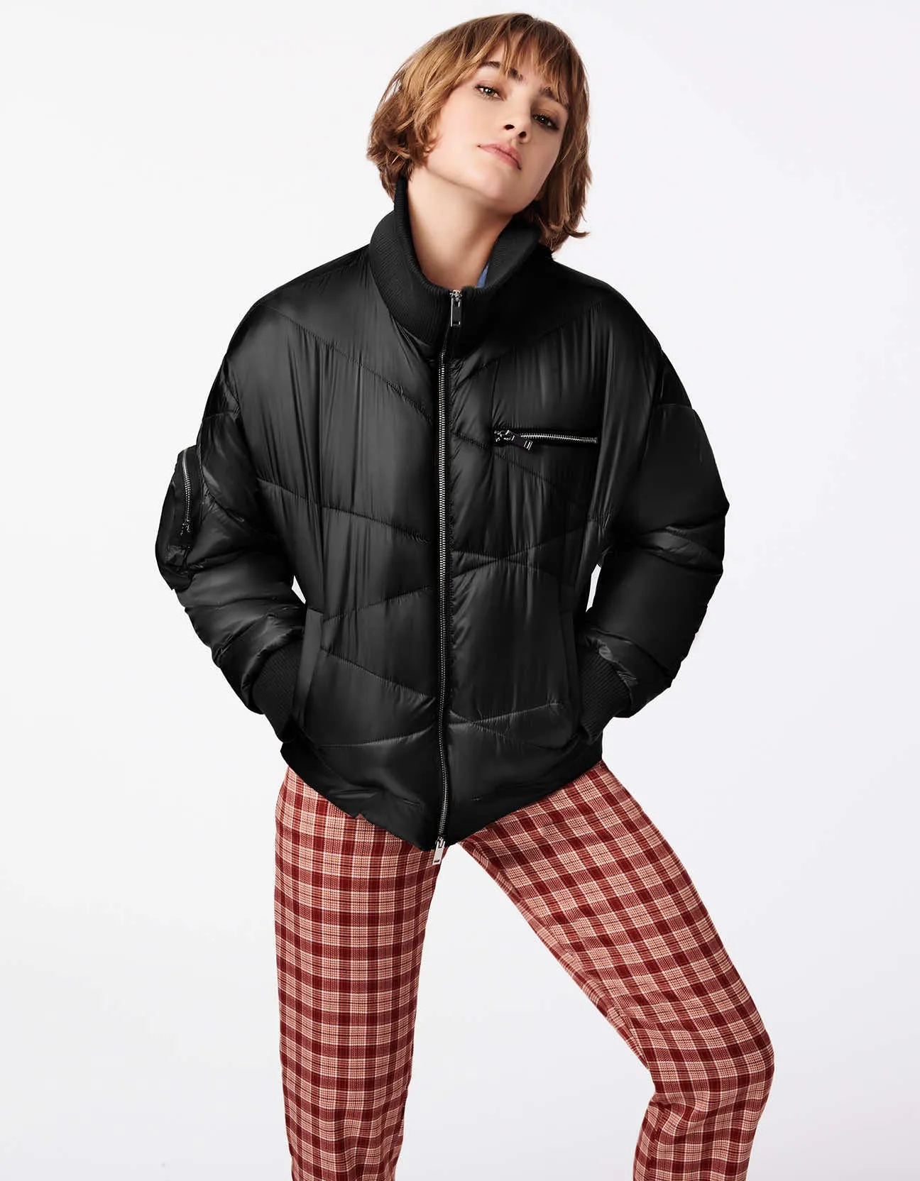 Sleeve Surprise Puffer Jacket