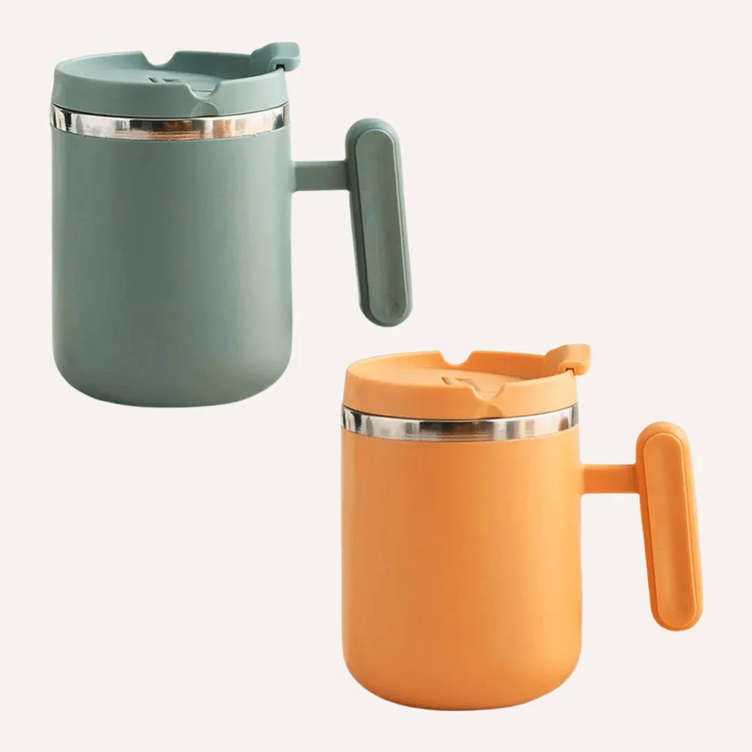 Stainless Steel Insulated Camping Tumbler Mug with Handle