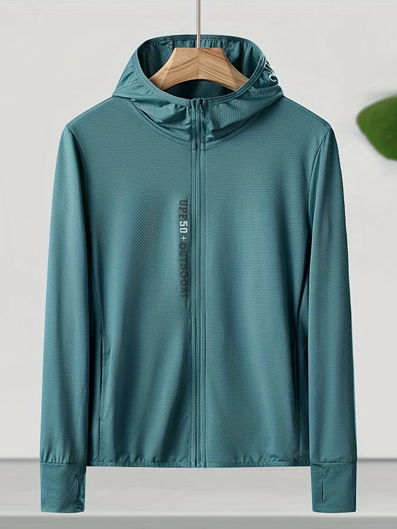 Summer Breeze Ice Silk Hooded Jacket for Women - Lightweight, Breathable, Quick-Drying, Water-Resistant, and Windproof Outdoor Running Jacket with Adjustable Hood and Hem - Perfect for Summer Sports, Fitness, and Outdoor Activities