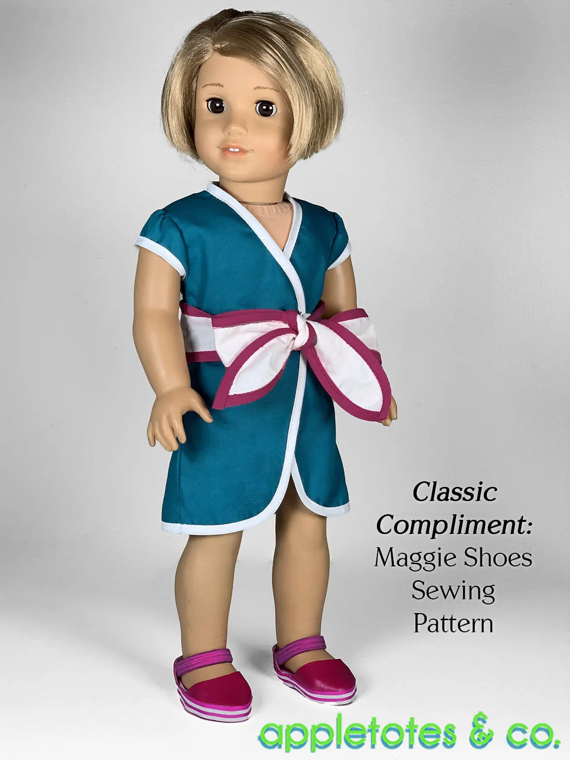 Tami Wrap Dress 18 Inch Doll Sewing Pattern