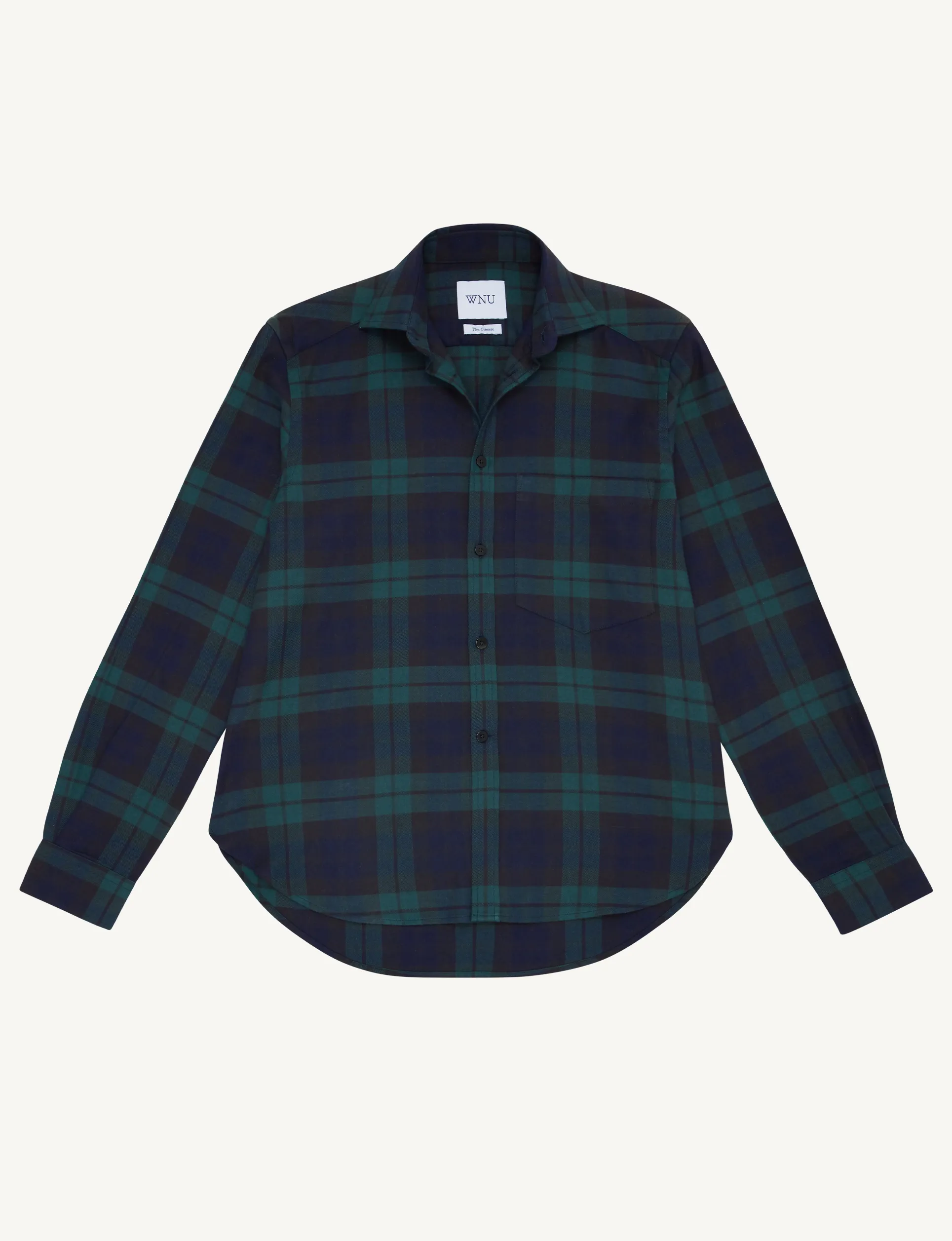 The Classic: Fine Brushed, Heritage Green Plaid