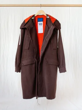 The Document Wool Parka - Brown/Orange