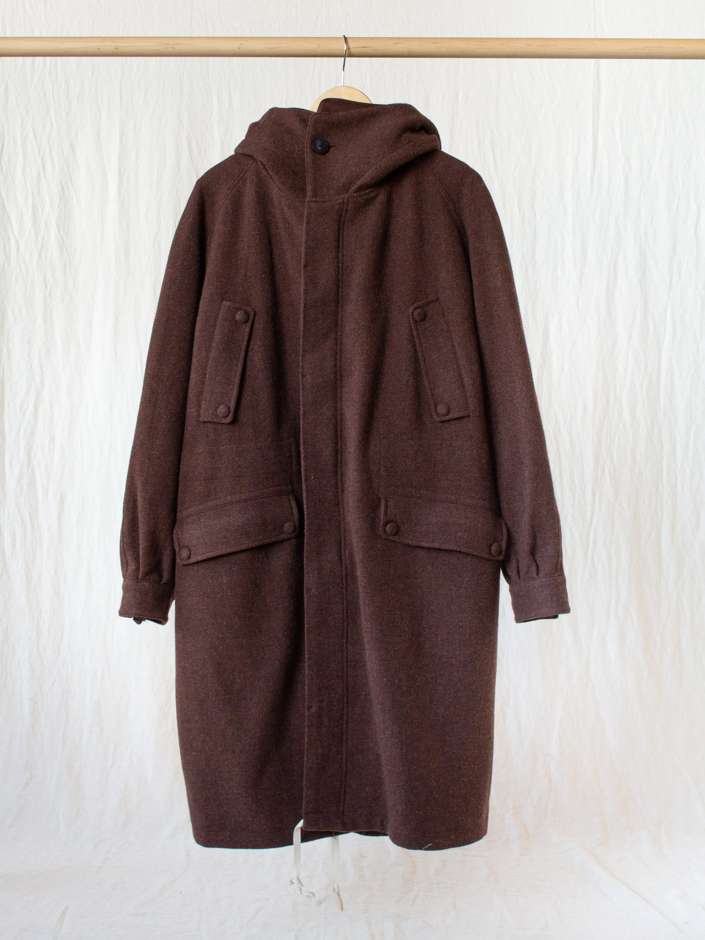 The Document Wool Parka - Brown/Orange