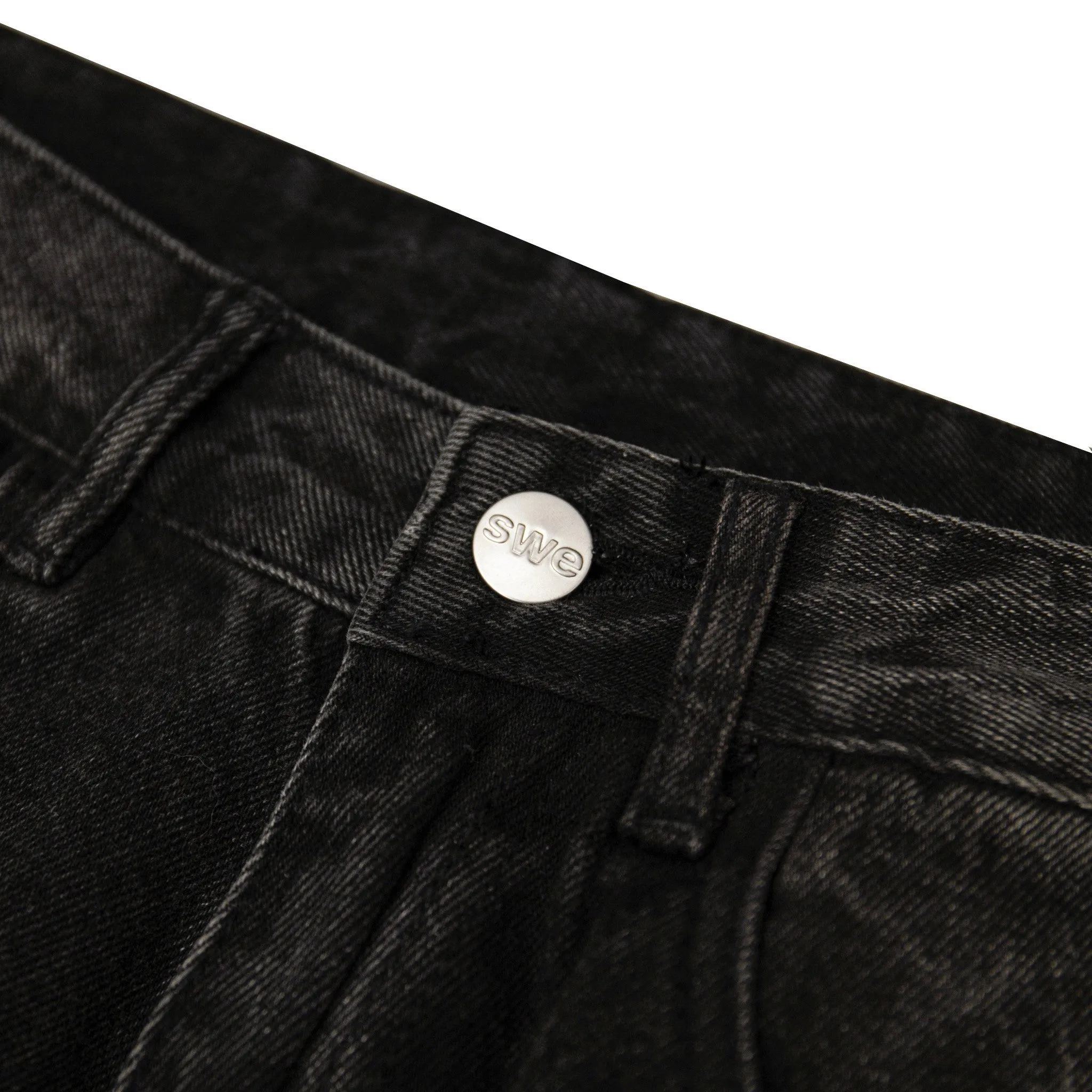 WASHED JEANS - BLACK