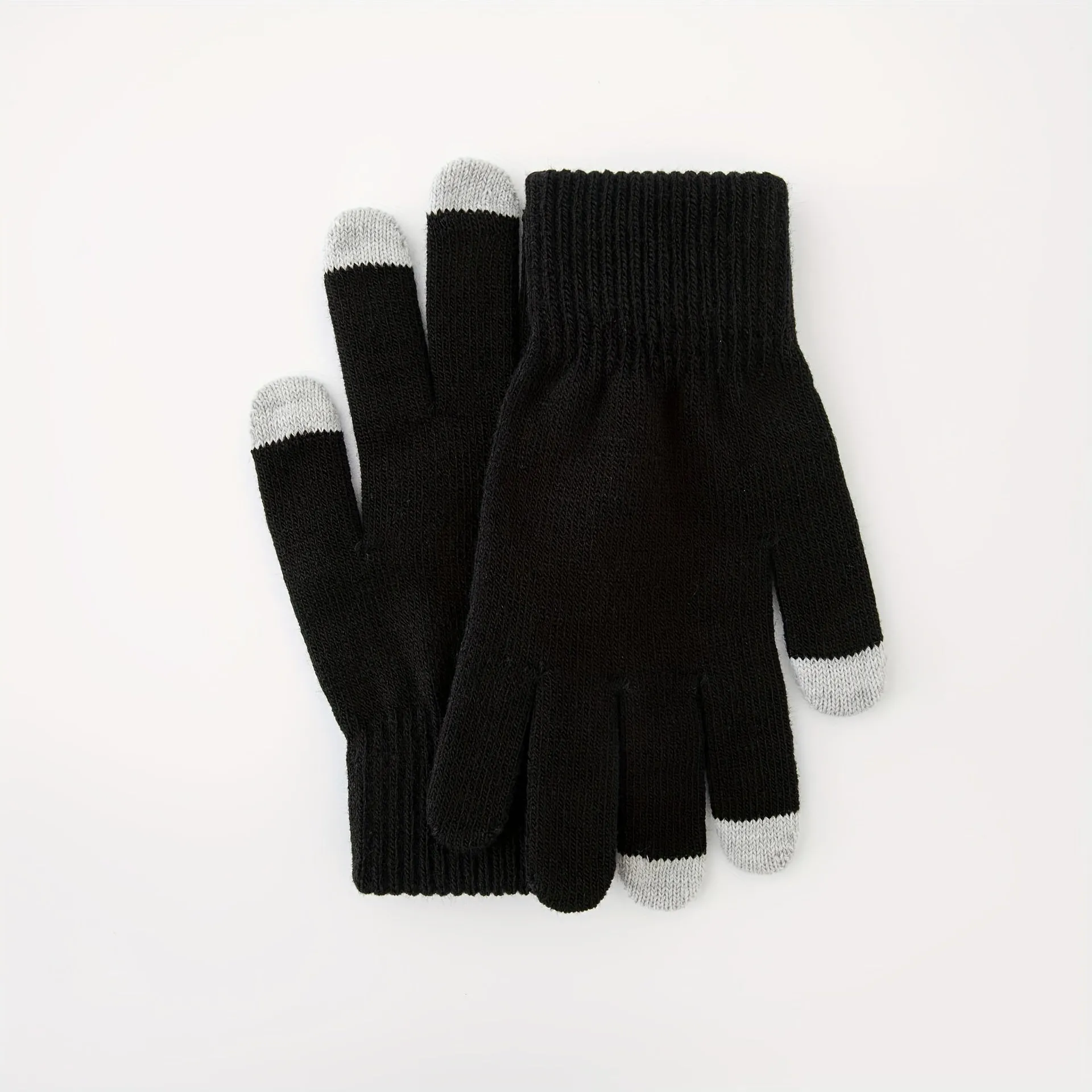 Winter Knitted Gloves For Men And Women, Touch Screen, Cold And Warm, All Finger Gloves, Korean Bicycle Acrylic Gloves