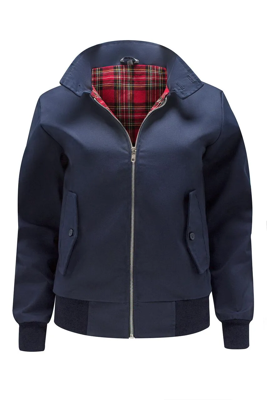 Womens Classic Harrington Jacket - Navy