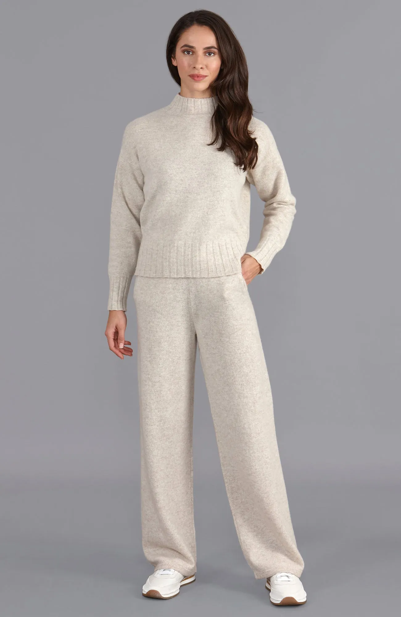 Womens Lambswool Knitted Trousers