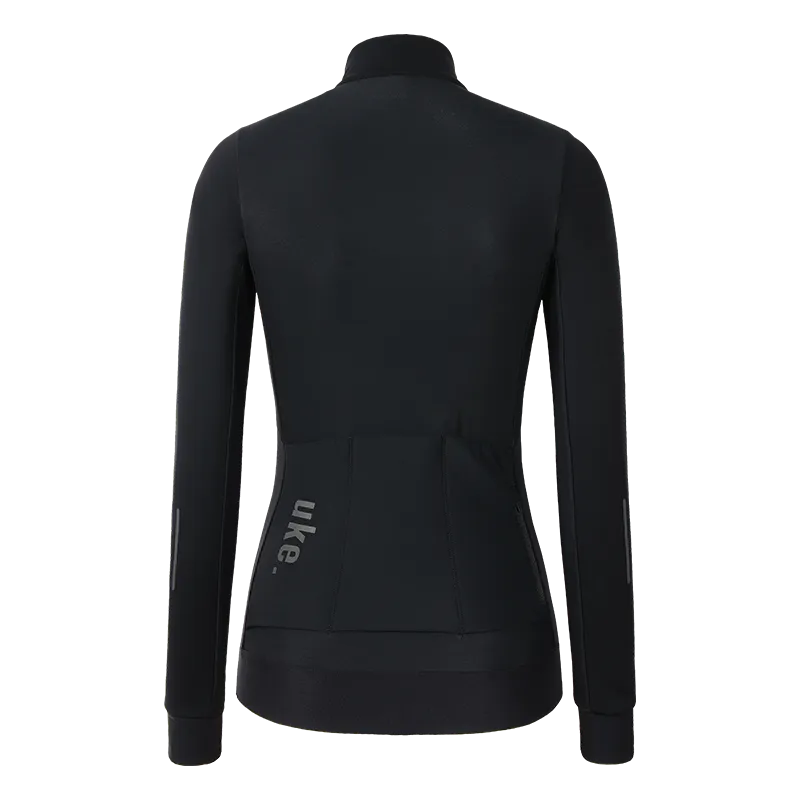 Women's Training Thermal Cycling Jacket Dreaming-Black