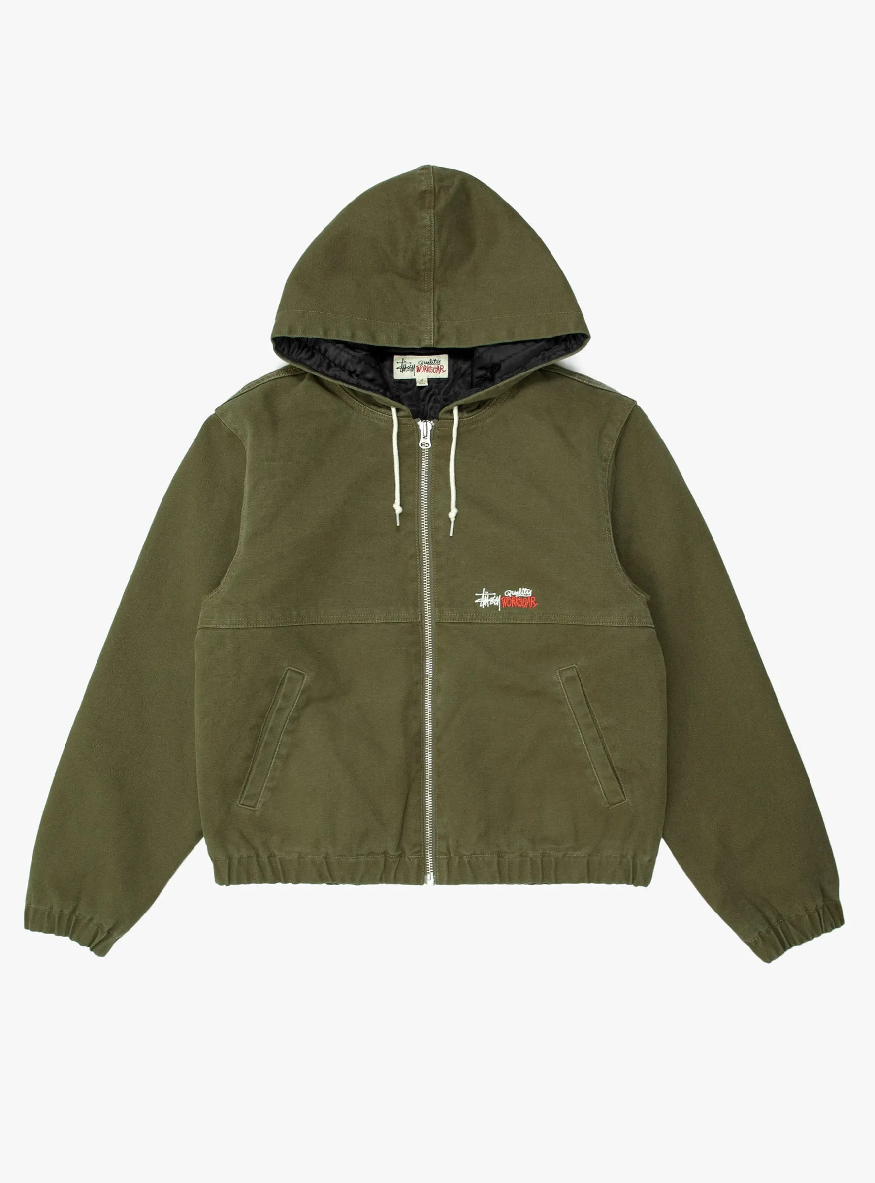 Work Jacket Insulated Canvas Olive