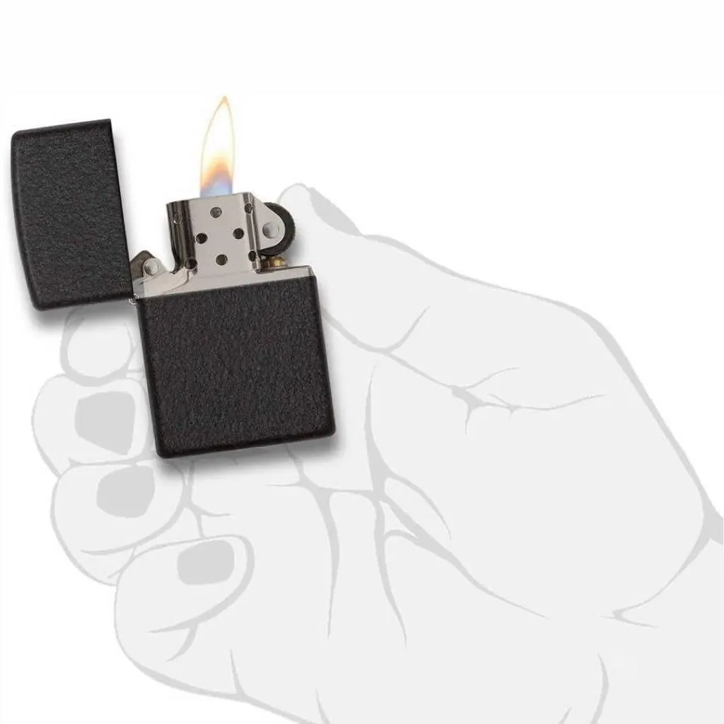 Zippo Classic Black Crackle Lighter - 236