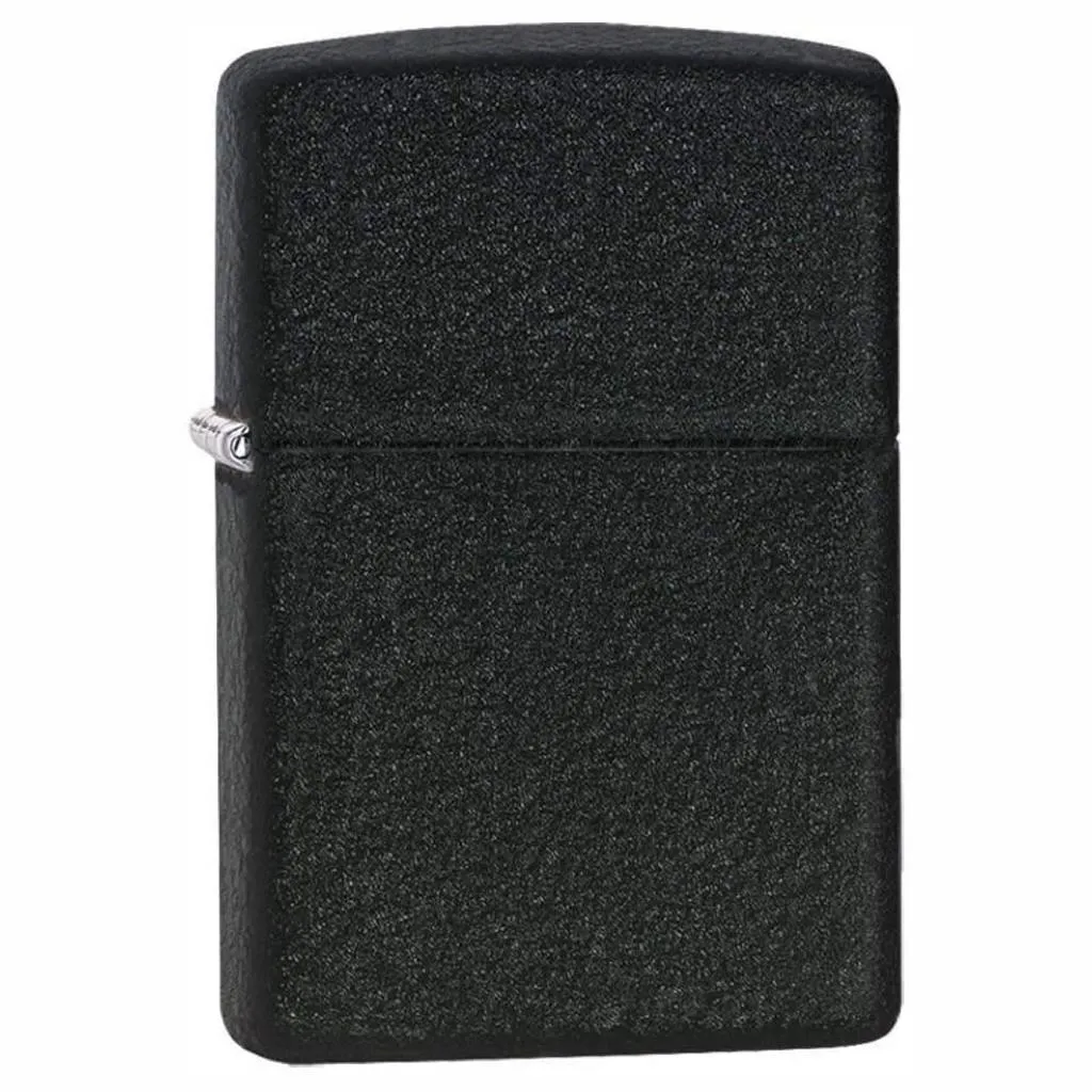 Zippo Classic Black Crackle Lighter - 236