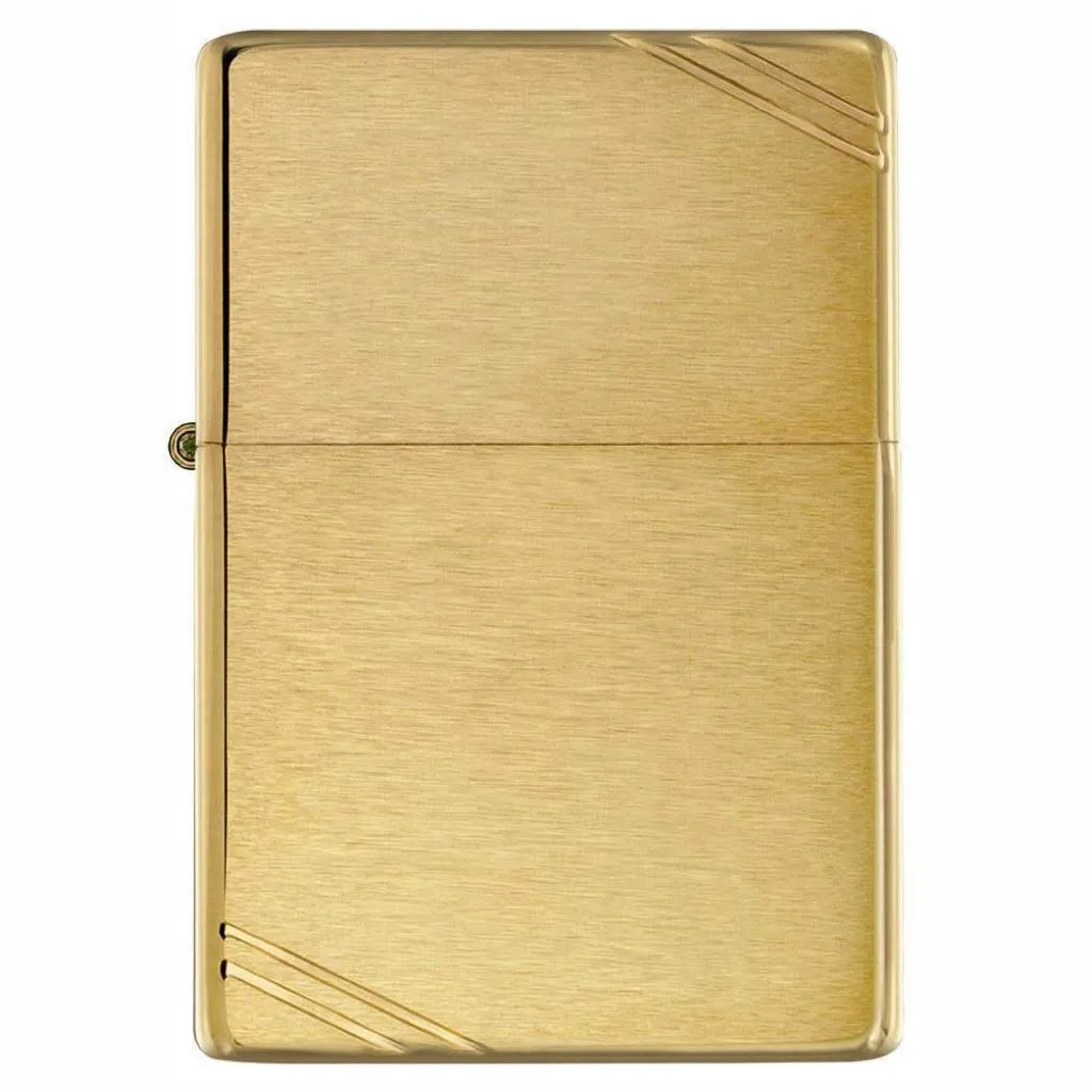 Zippo Replica Brushed Brass Vintage Lighter - 240